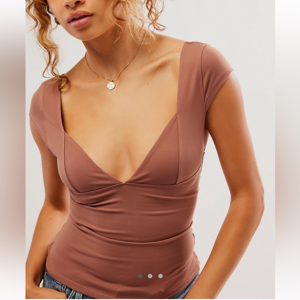 Free people duo corset cami in withered rose